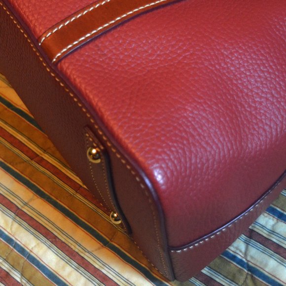 Dooney & Bourke Aubrey Satchel Terra Cotta Purse Bag - Picture 9 of 12